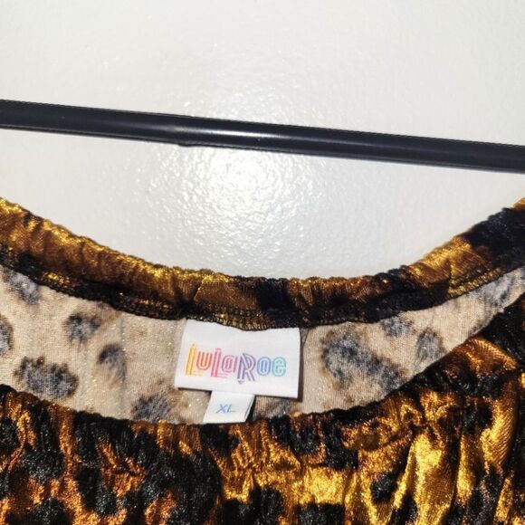 New Leopard Print Mermaid Flounce Dress XL - Picture 3 of 13